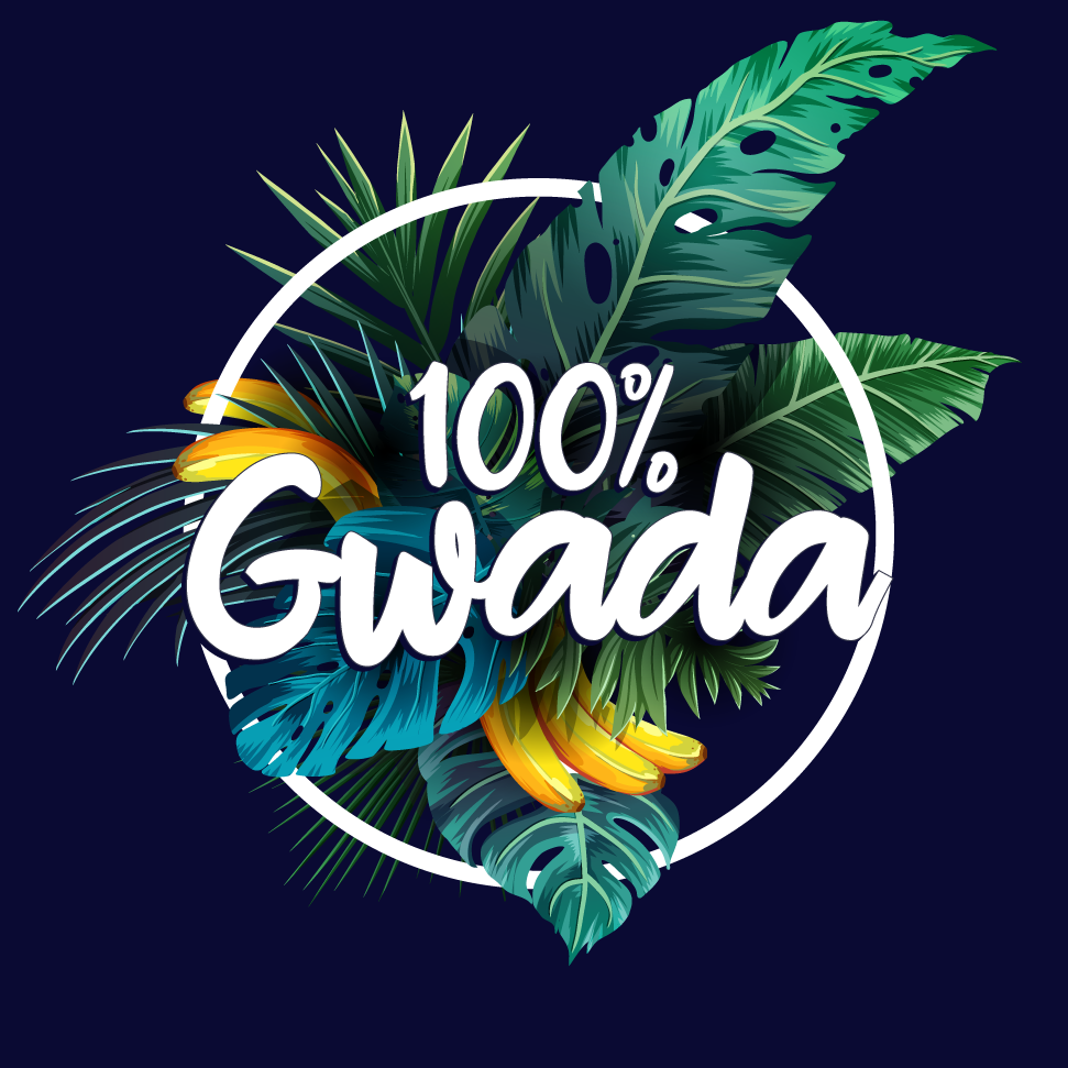 Logo 100% Gwada, annuaire Guadeloupe