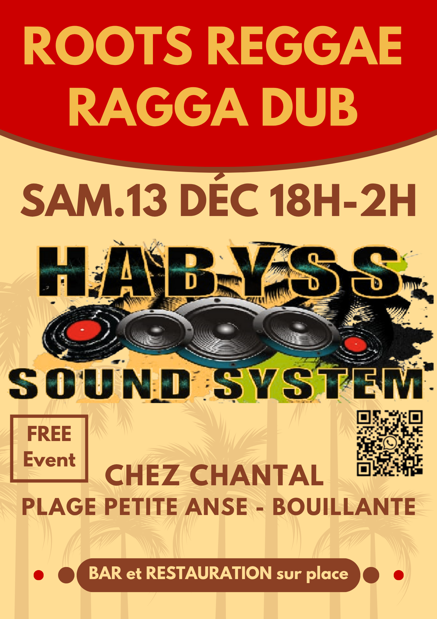 Soirée Reggae Gratuite sur la Plage de Petite Anse à Bouillante