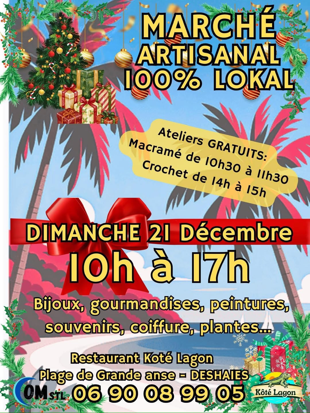 Marché de Noël au Kote Lagon – Dimanche 21 décembre 🎄🌊