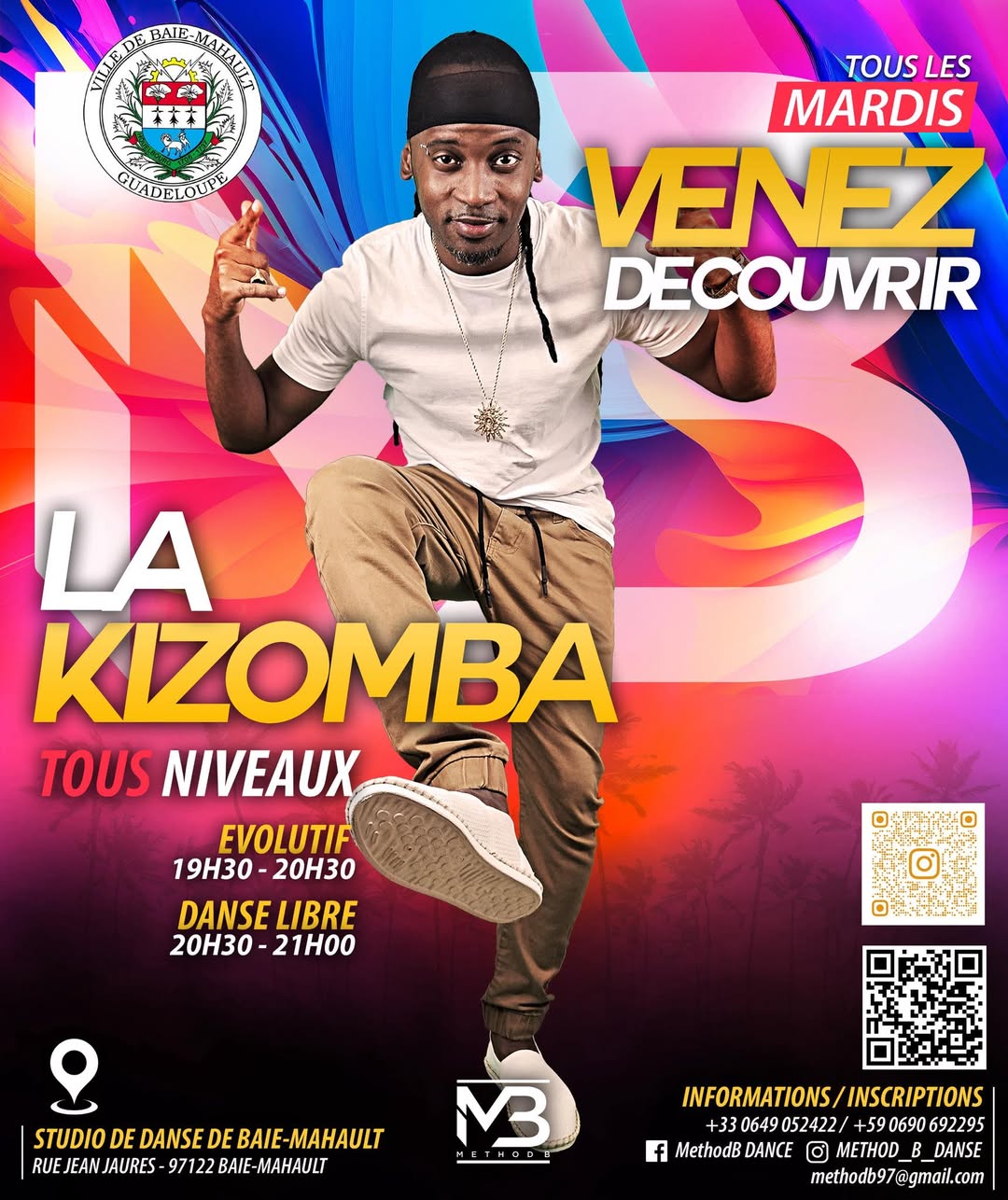 Cours de Kizomba tous niveaux