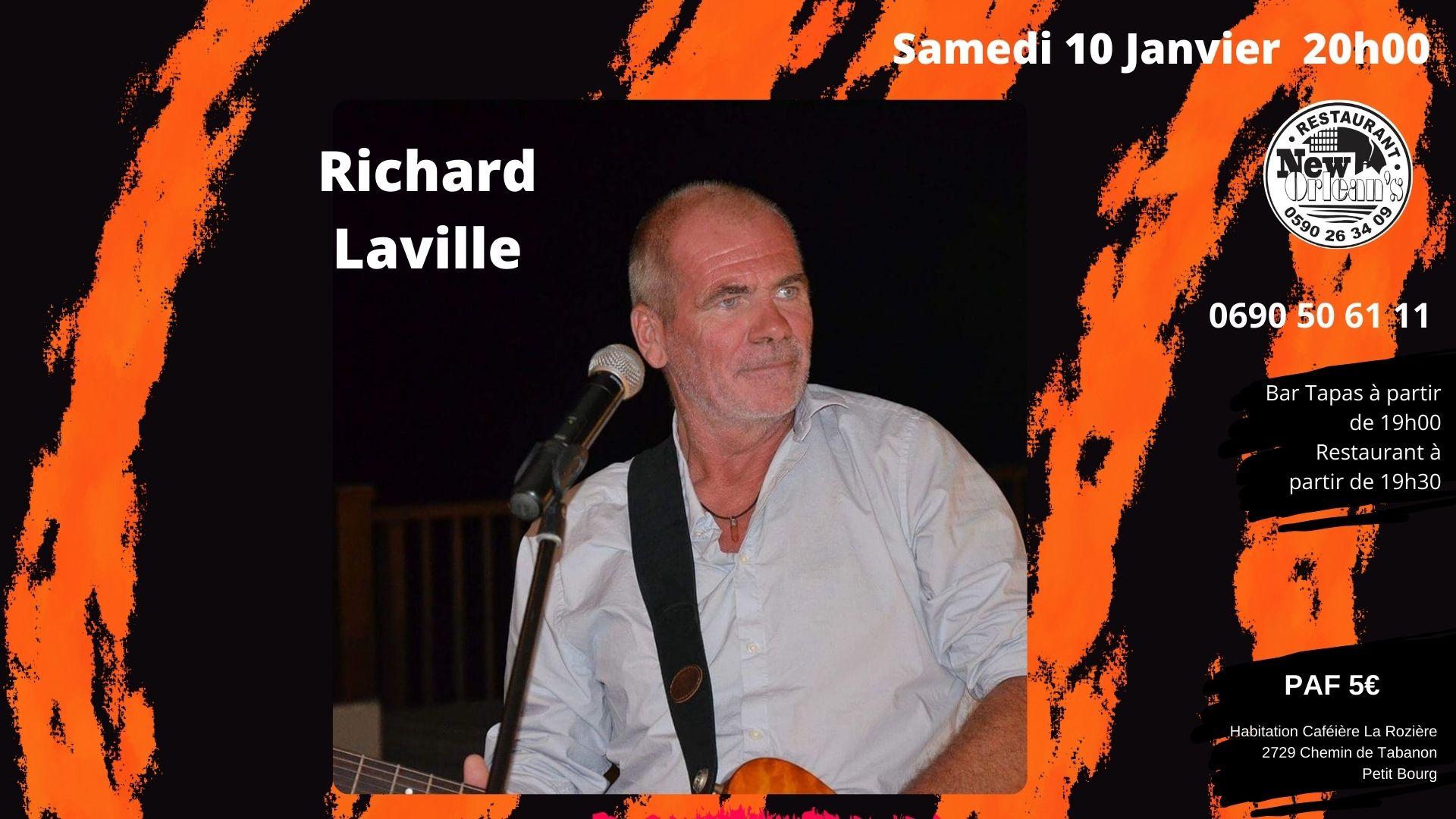 Richard Laville en concert en Guadeloupe