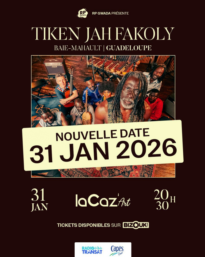 Tiken Jah Fakoly en concert en Guadeloupe