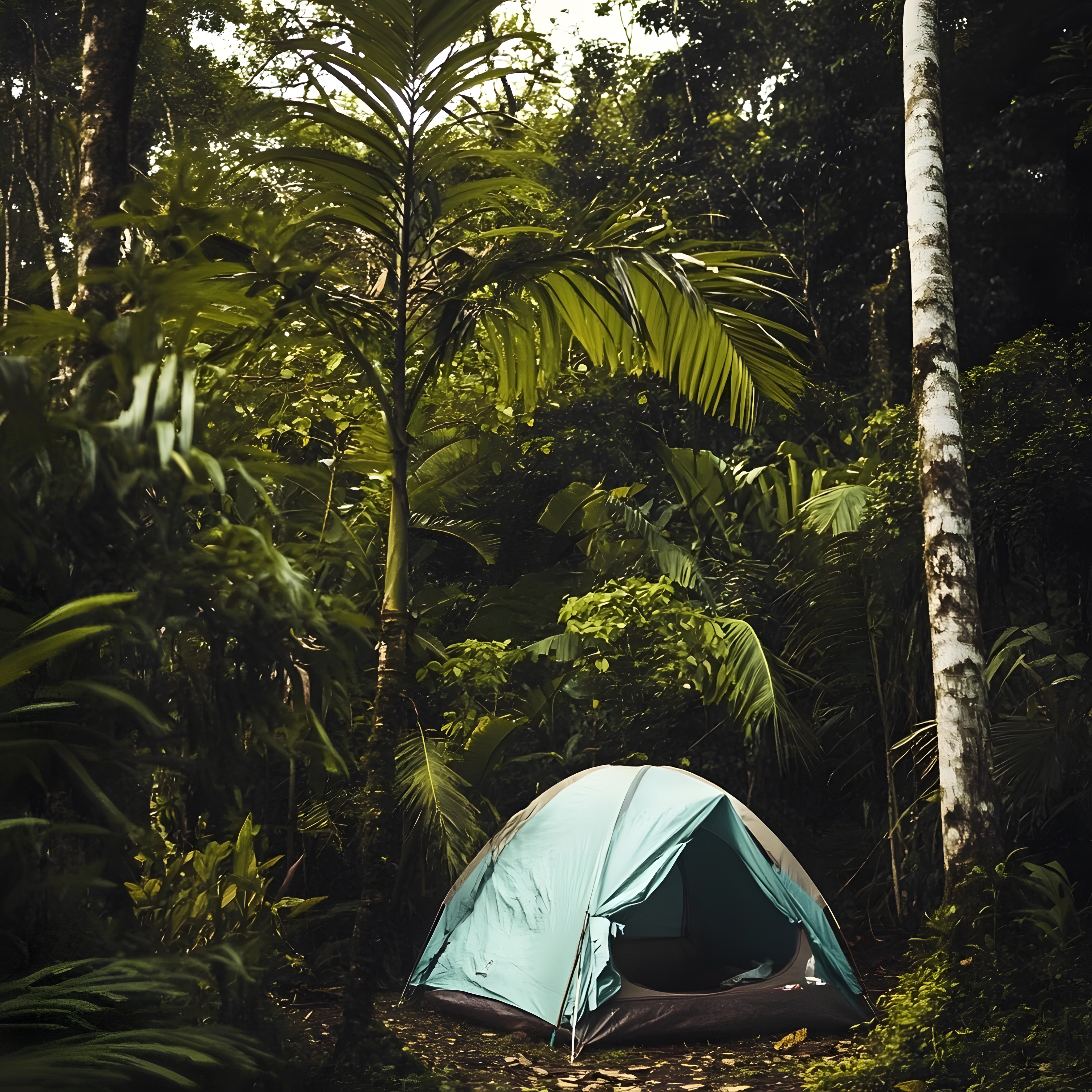camping-autorise-guadeloupe-100-gwada-famille-foret-tropicale famille en camping forêt tropicale Guadeloupe